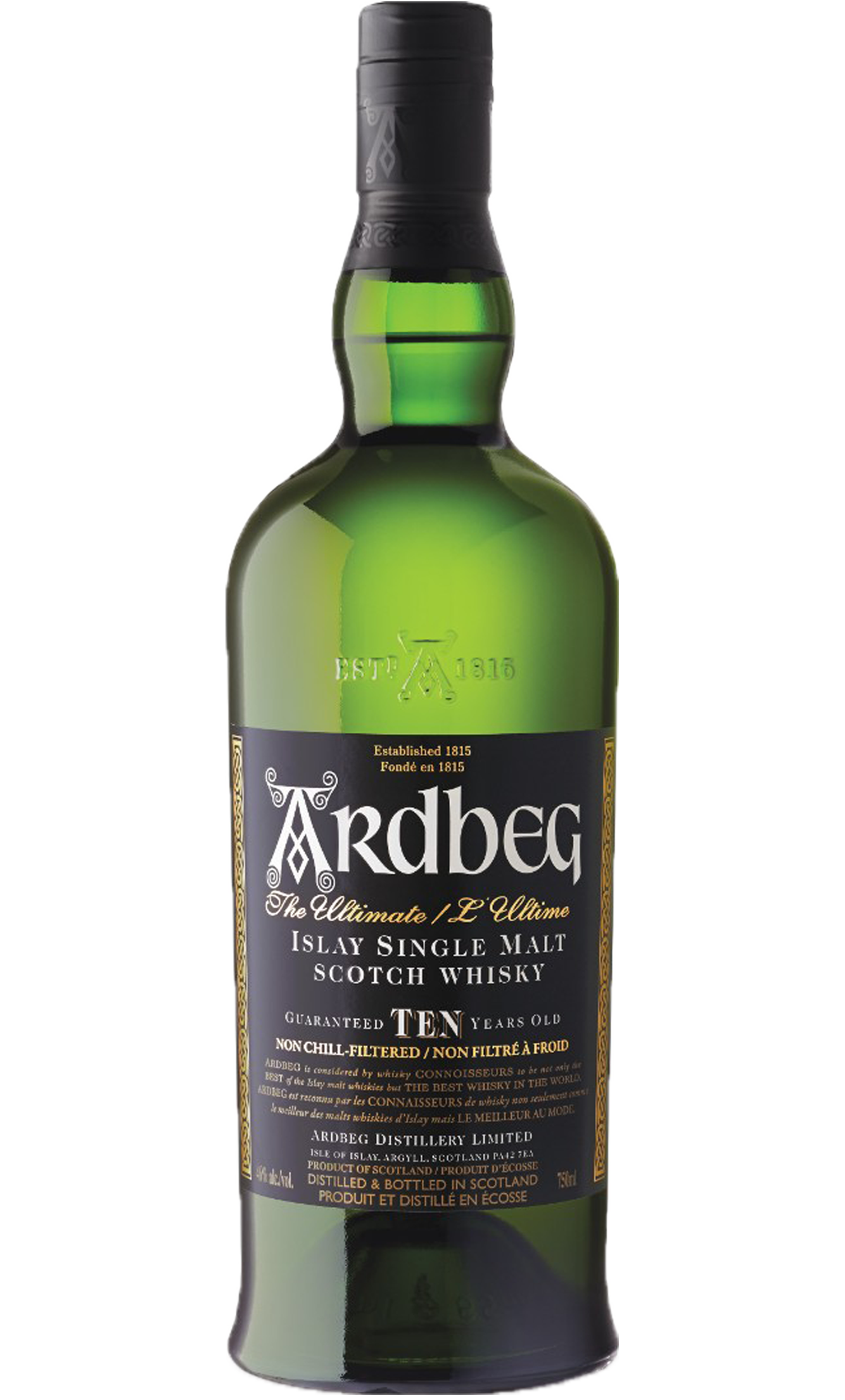 ARDBEGSCOTCHSINGLEMALTISLAYMALT92PF10YR.png ARDBEG SCOTCH SINGLE MALT ISLAY MALT 92PF 10YR 750ML - Image 1