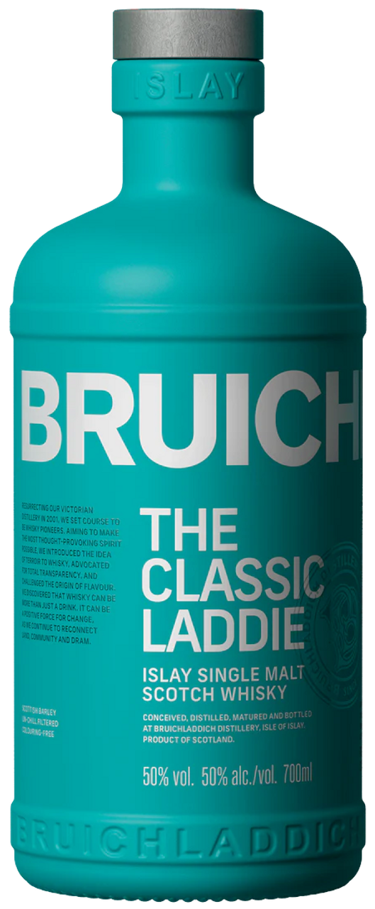 Bruichladdich_The_Classic_Laddie_Scotch.png BRUICHLADDICH SCOTCH SINGLE MALT THE CLASSIC LADDIE 100PF 750ML - Image 1
