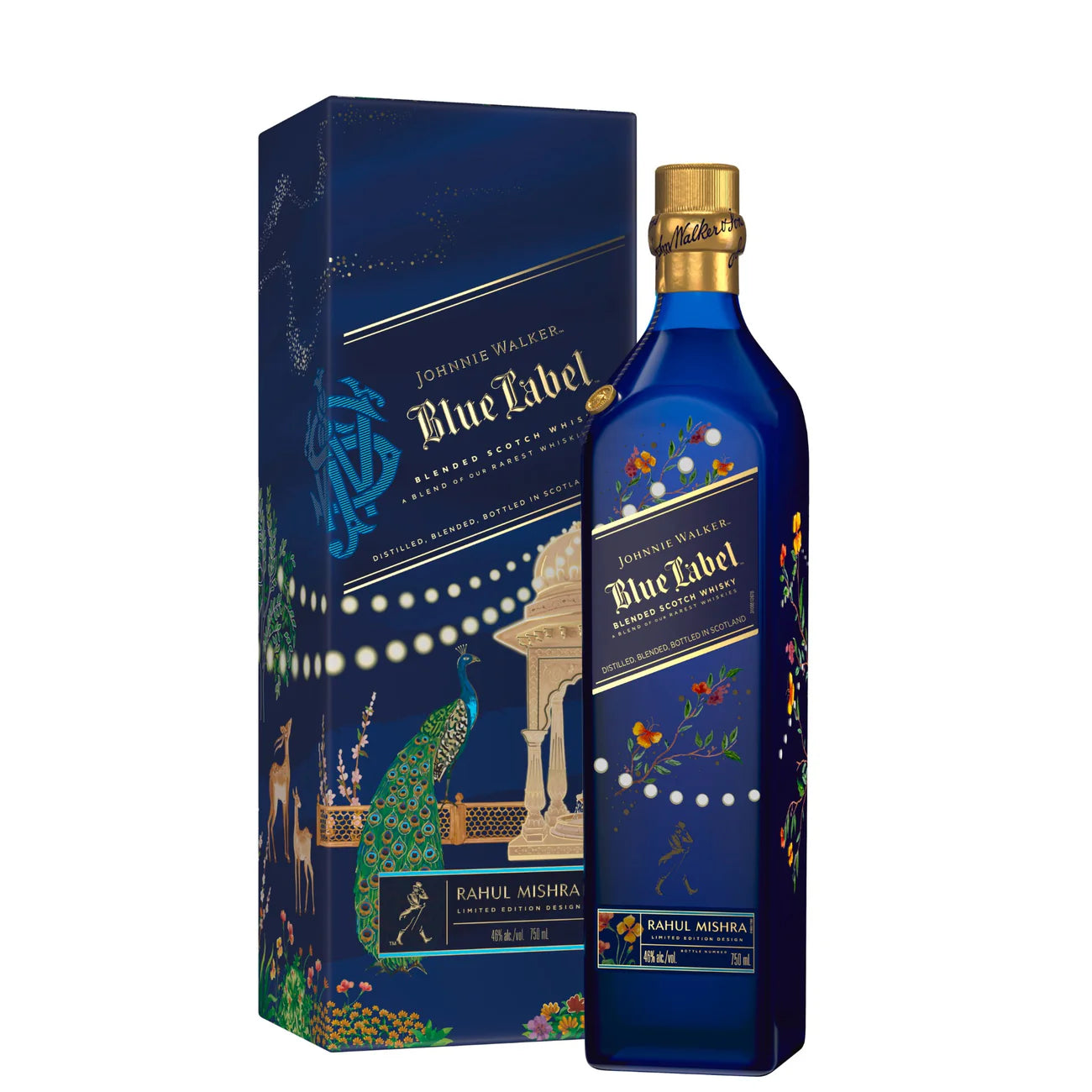 Johnnie_Walker_Blue_Label_Diwali_Edition.jpg JOHNNIE WALKER SCOTCH BLENDED BLUE LABEL LIMITED DIWALI EDITION 750ML - Image 1