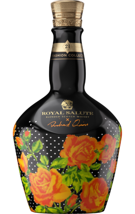 CHIVAS BROTHERS ROYAL SALUTE X RICHARD QUINN SCOTCH BLENDED FASHION ORANGE FLOWER COLLECTION 21YR 700ML