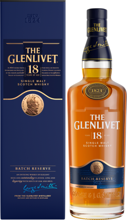 GLENLIVET SCOTCH SINGLE MALT 18YR 750ML