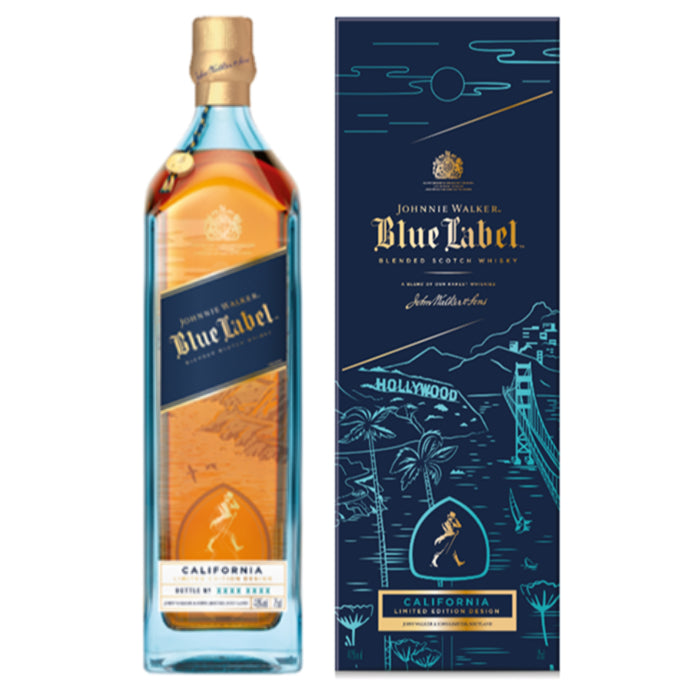 johnnie-walker-blue-label-california.jpg JOHNNIE WALKER SCOTCH BLENDED BLUE LABEL CALIFORNIA LIMITED EDITION 750ML - Image 1