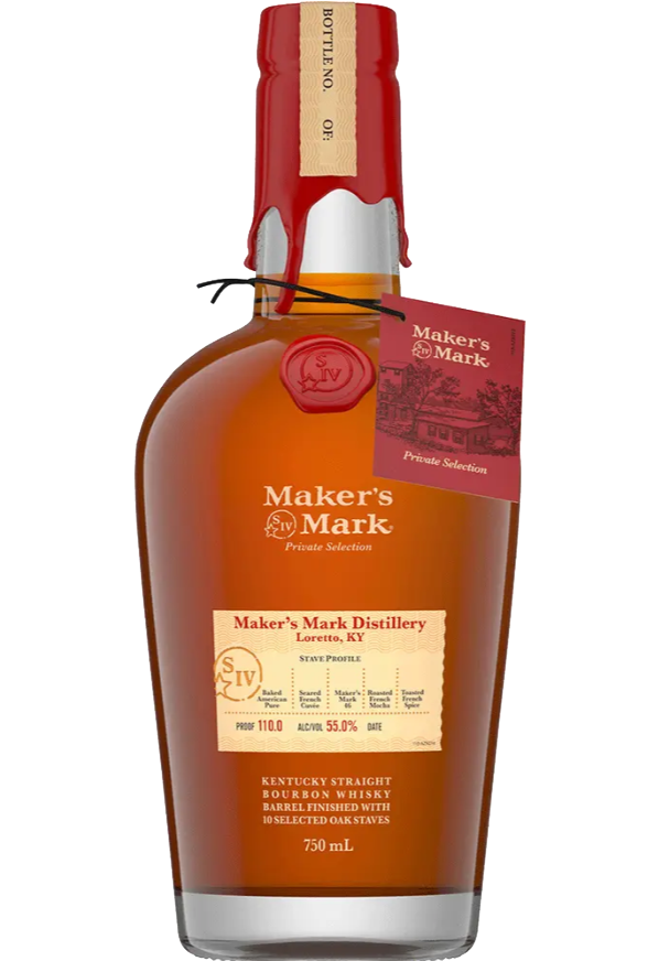 makersmark.png MAKERS MARK BOURBON PRIVATE BARREL SELECT 110PF KENTUCKY 750ML - Image 1