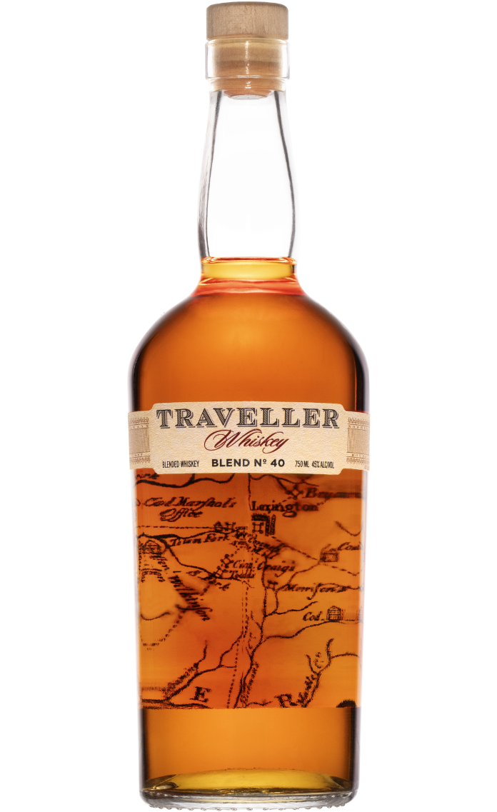traveller-whiskey-750ml-bottle-brand.png BUFFALO TRACE TRAVELLER WHISKEY BLEND NO 40 KENTUCKY 750ML - Image 1